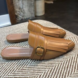 Marni mules with fringe detail